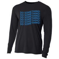 Do Something Harris Waltz Walz 2024 Presidential Election Cooling Performance Long Sleeve Crew