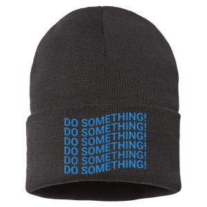 Do Something Harris Waltz Walz 2024 Presidential Election Sustainable Knit Beanie