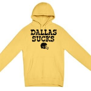 Dallas Sucks Helmet Premium Pullover Hoodie