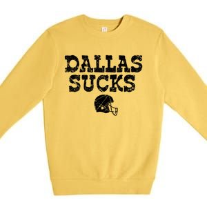 Dallas Sucks Helmet Premium Crewneck Sweatshirt