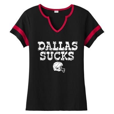 Dallas Sucks Helmet Ladies Halftime Notch Neck Tee