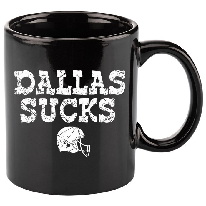 Dallas Sucks Helmet 11oz C Handle Ceramic Mug