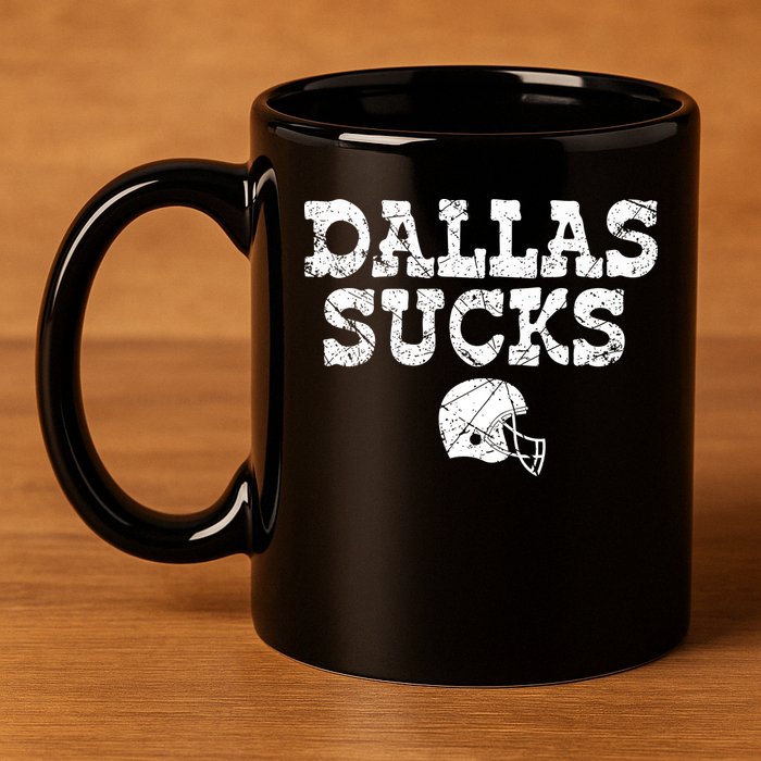 Dallas Sucks Helmet 11oz C Handle Ceramic Mug