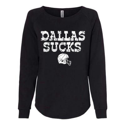 Dallas Sucks Helmet Womens California Wash Sweatshirt