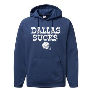 Dallas Sucks Helmet Performance Fleece Hoodie