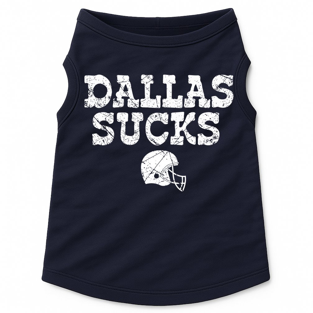 Dallas Sucks Helmet Doggie Tank