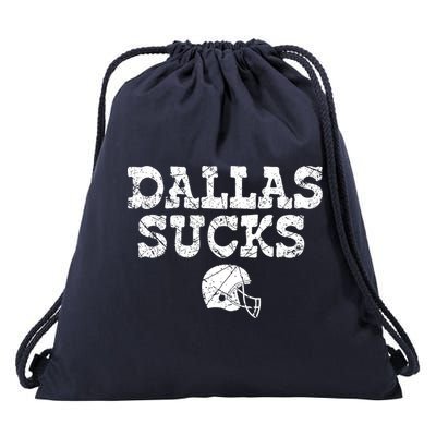 Dallas Sucks Helmet Drawstring Bag