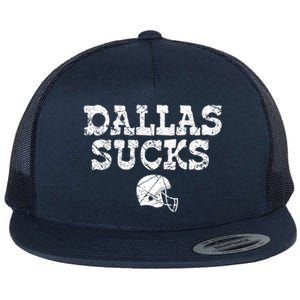 Dallas Sucks Helmet Flat Bill Trucker Hat