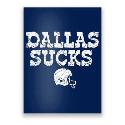Dallas Sucks Helmet Poster