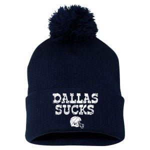 Dallas Sucks Helmet Pom Pom 12in Knit Beanie