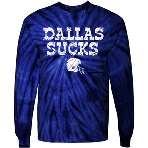 Dallas Sucks Helmet Tie-Dye Long Sleeve Shirt