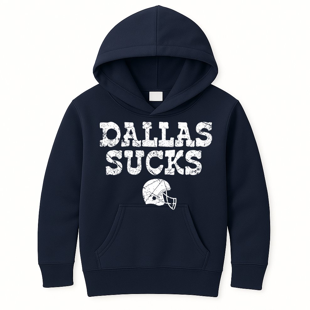 Dallas Sucks Helmet Kids Hoodie