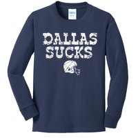 Dallas Sucks Helmet Kids Long Sleeve Shirt