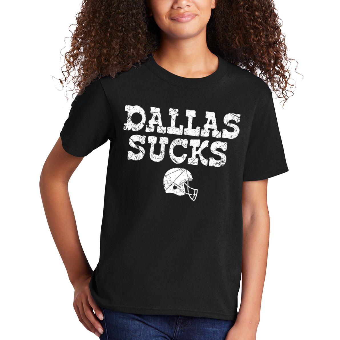 Dallas Sucks Helmet Kids T-Shirt