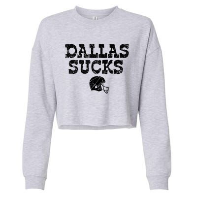 Dallas Sucks Helmet Cropped Pullover Crew