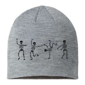 Dancing Skeleton Halloween Party Sustainable Beanie