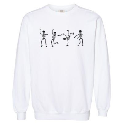 Dancing Skeleton Halloween Party Garment-Dyed Sweatshirt