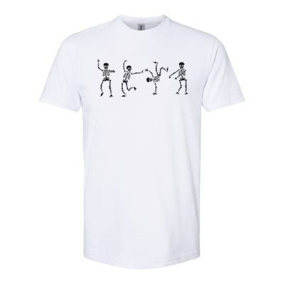 Dancing Skeleton Halloween Party Softstyle CVC T-Shirt