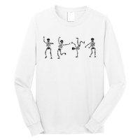 Dancing Skeleton Halloween Party Long Sleeve Shirt