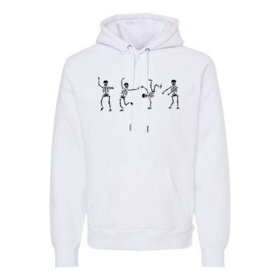 Dancing Skeleton Halloween Party Premium Hoodie