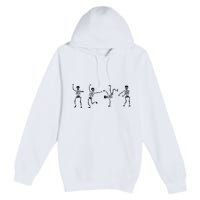 Dancing Skeleton Halloween Party Premium Pullover Hoodie