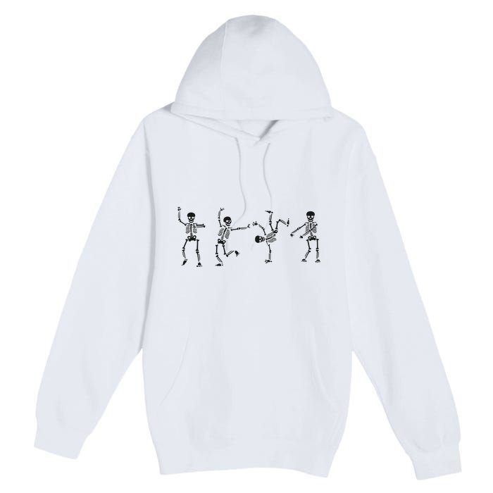 Dancing Skeleton Halloween Party Premium Pullover Hoodie