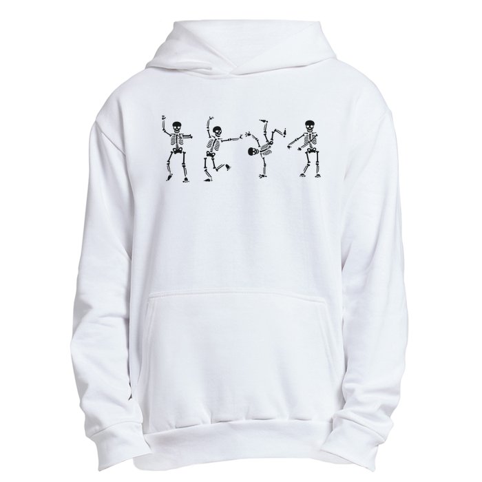 Dancing Skeleton Halloween Party Urban Pullover Hoodie