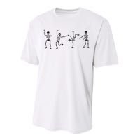 Dancing Skeleton Halloween Party Performance Sprint T-Shirt