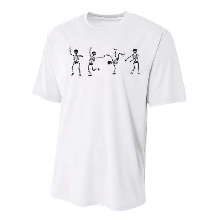 Dancing Skeleton Halloween Party Performance Sprint T-Shirt