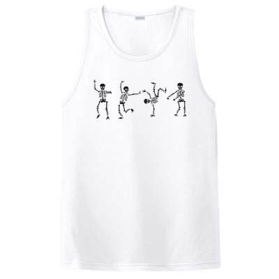 Dancing Skeleton Halloween Party PosiCharge Competitor Tank