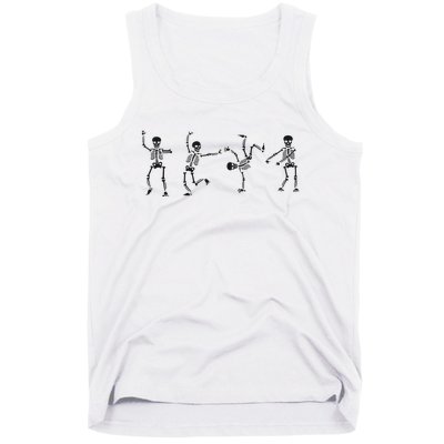 Dancing Skeleton Halloween Party Tank Top