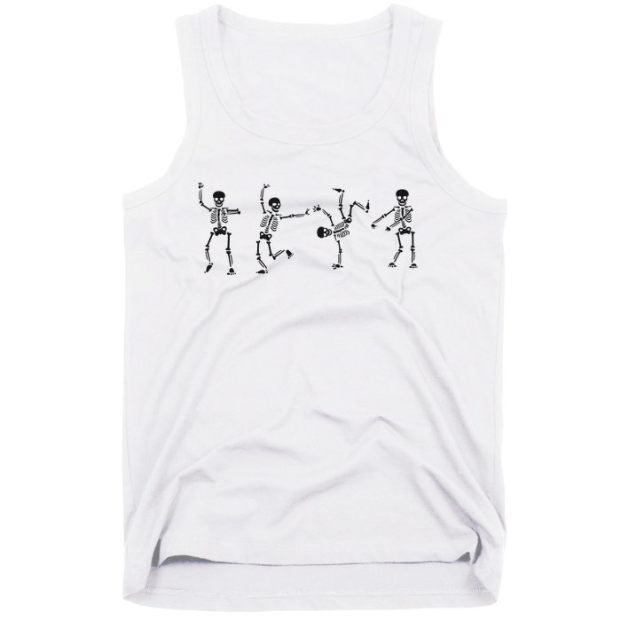 Dancing Skeleton Halloween Party Tank Top