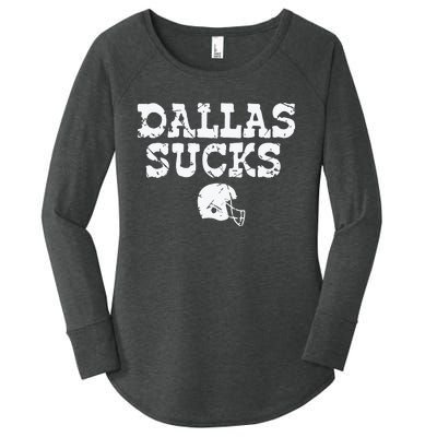 Dallas Sucks Helmet Women's Perfect Tri Tunic Long Sleeve Shirt