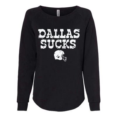 Dallas Sucks Helmet Womens California Wash Sweatshirt