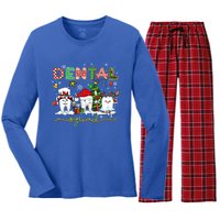 Dental Squad Halloween Thanksgiving Boos Crew Costume Gift Women's Long Sleeve Flannel Pajama Set 