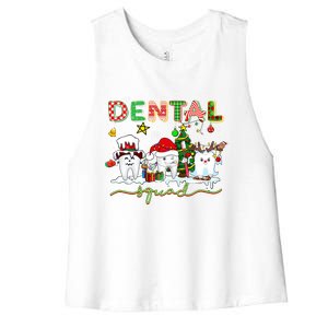 Dental Squad Halloween Thanksgiving Boos Crew Costume Gift Women's Racerback Cropped Tank