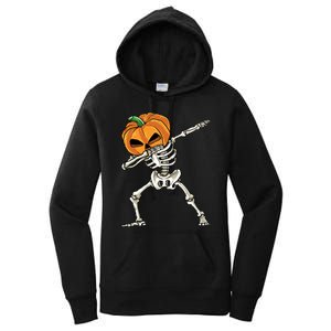 Dabbing Skeleton Halloween 2024 Women's Pullover Hoodie