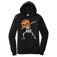 Dabbing Skeleton Halloween 2024 Women's Pullover Hoodie