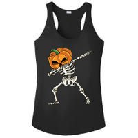 Dabbing Skeleton Halloween 2024 Ladies PosiCharge Competitor Racerback Tank