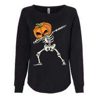 Dabbing Skeleton Halloween 2024 Womens California Wash Sweatshirt