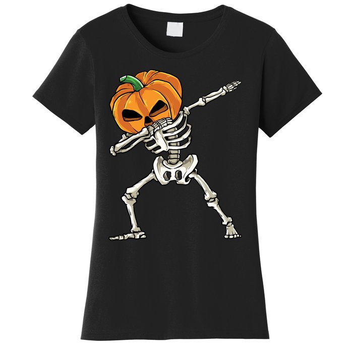 Dabbing Skeleton Halloween 2024 Women's T-Shirt