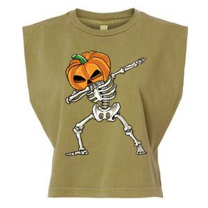 Dabbing Skeleton Halloween 2024 Garment-Dyed Women's Muscle Tee