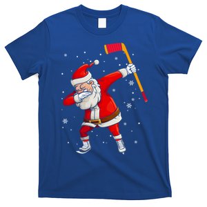 Dabbing Santa Hockey Funny Dab Claus Christmas Sports Lover Great Gift T-Shirt