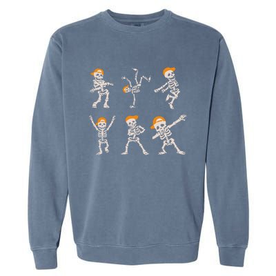 Dancing Skeleton Halloween Garment-Dyed Sweatshirt