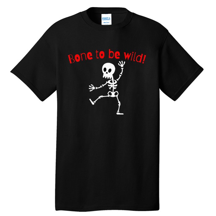 Dancing Skeleton Halloween Funny Bone Wild Tall T-Shirt