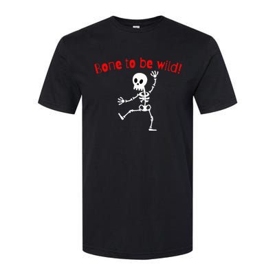 Dancing Skeleton Halloween Funny Bone Wild Softstyle CVC T-Shirt