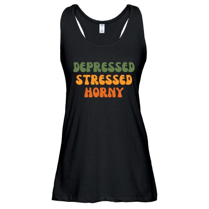 Depressed Stressed Horny Ladies Essential Flowy Tank