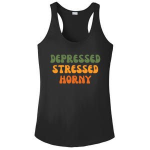 Depressed Stressed Horny Ladies PosiCharge Competitor Racerback Tank