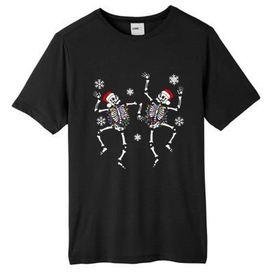 Dancing Skeleton Hat Christmas Gift Tall Fusion ChromaSoft Performance T-Shirt