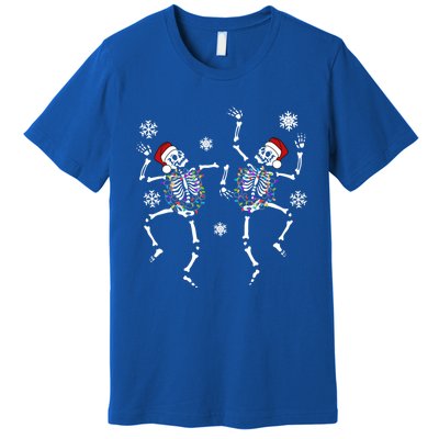 Dancing Skeleton Hat Christmas Gift Premium T-Shirt